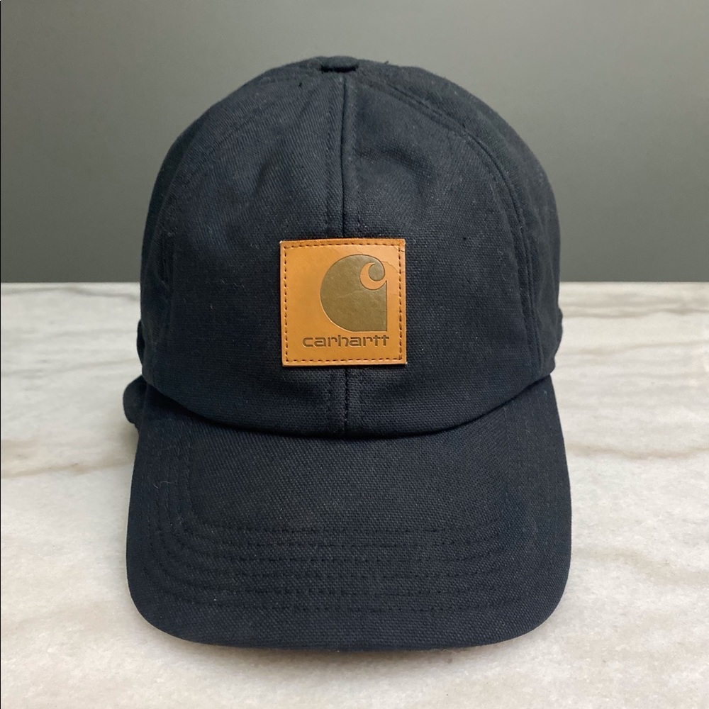 Carhartt Hat w/insulated Ear Cover Black Size L/XL (7 5/8 to 7 3/4 fitted hat)